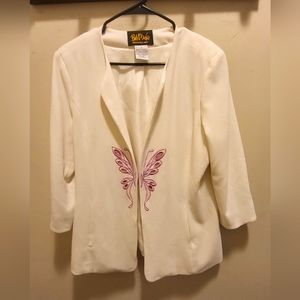 BOB MACKIE Wearable ART BUTTERFLY BLAZER SIZE MEDIUM